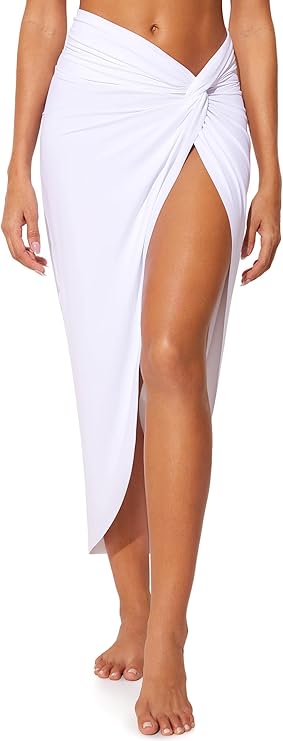 African Kikoi: DOBREVA Women's Beach Cover Ups Sarong Skirt Bathing Suit Cover image 1